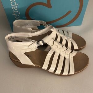 Baretraps Comfort Sandals Womens 9.5 White Havannah